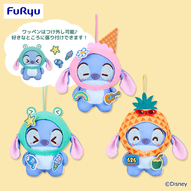 【プライズ情報】ディズニー スティッチ　P-PATCH！ おおきなかぶりものマスコット