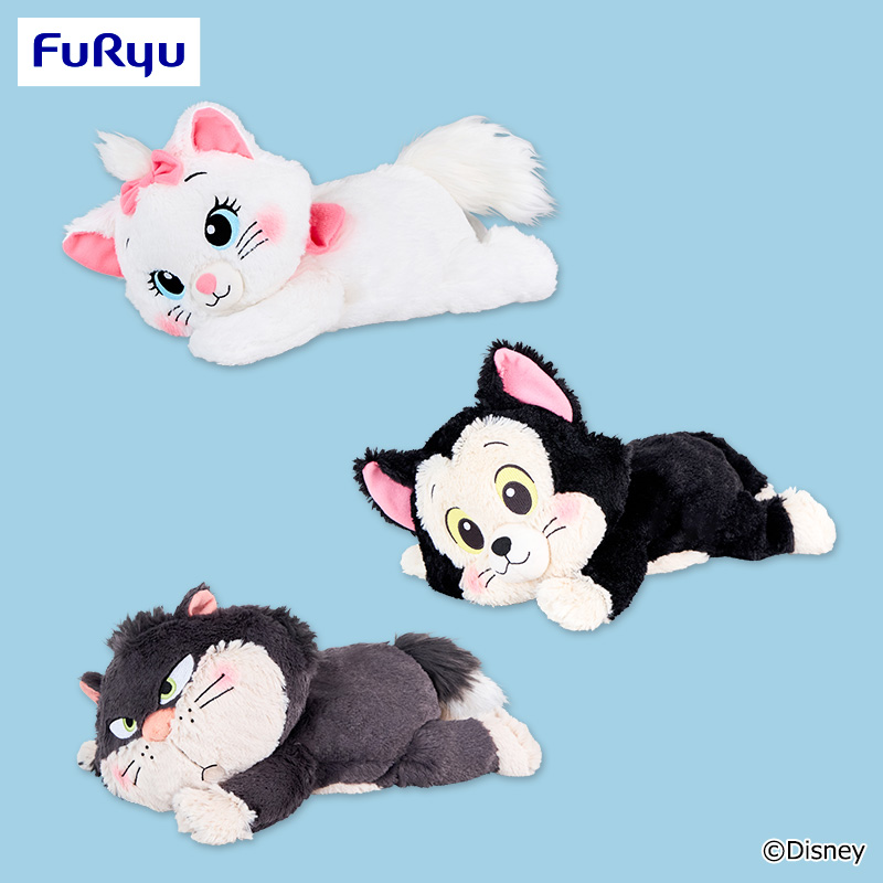 【プライズ情報】ディズニーキャラクター　くったり BIGぬいぐるみ～マリー・フィガロ・ルシファー～