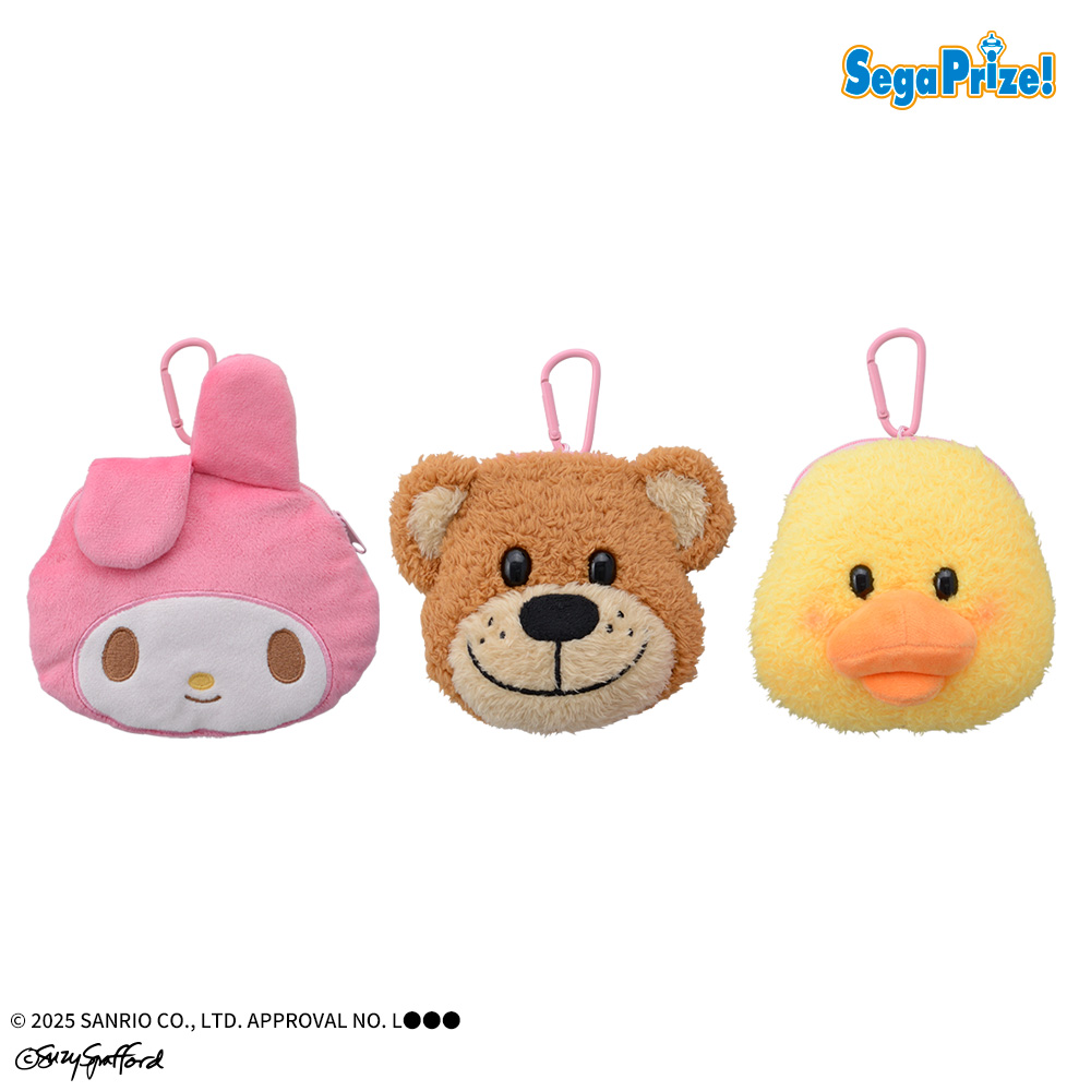 【プライズ情報】マイメロディ×Suzy’s Zoo　カラビナ付フェイスポーチ