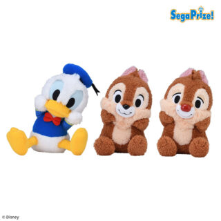 【プライズ情報】ドナルドダック＆チップ＆デール　ひょこぴょこ　ぬいぐるみ