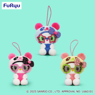 【プライズ情報】パンダ ハローキティ　レトロサングラスマスコット