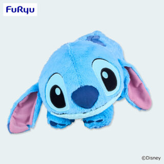 【プライズ情報】ディズニー スティッチ　寝そべり なでなでしてね 超BIGぬいぐるみ