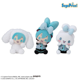 【プライズ情報】初音ミク×シナモロール　ひょこぴょこ　マスコット