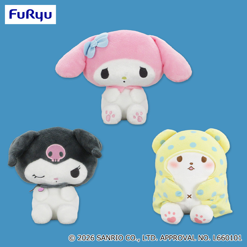 【プライズ情報】サンリオキャラクターズ　しょんぼりっこBIGぬいぐるみ～マイメロディ・クロミ・まるもふびより～