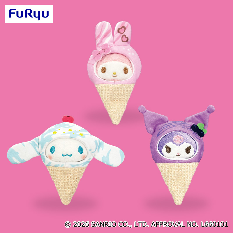 【プライズ情報】サンリオキャラクターズ　アイスパーラー着ぐるみぬいぐるみ