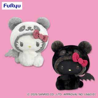 【プライズ情報】パンダ ハローキティ　こあくま×てんしBIGぬいぐるみ
