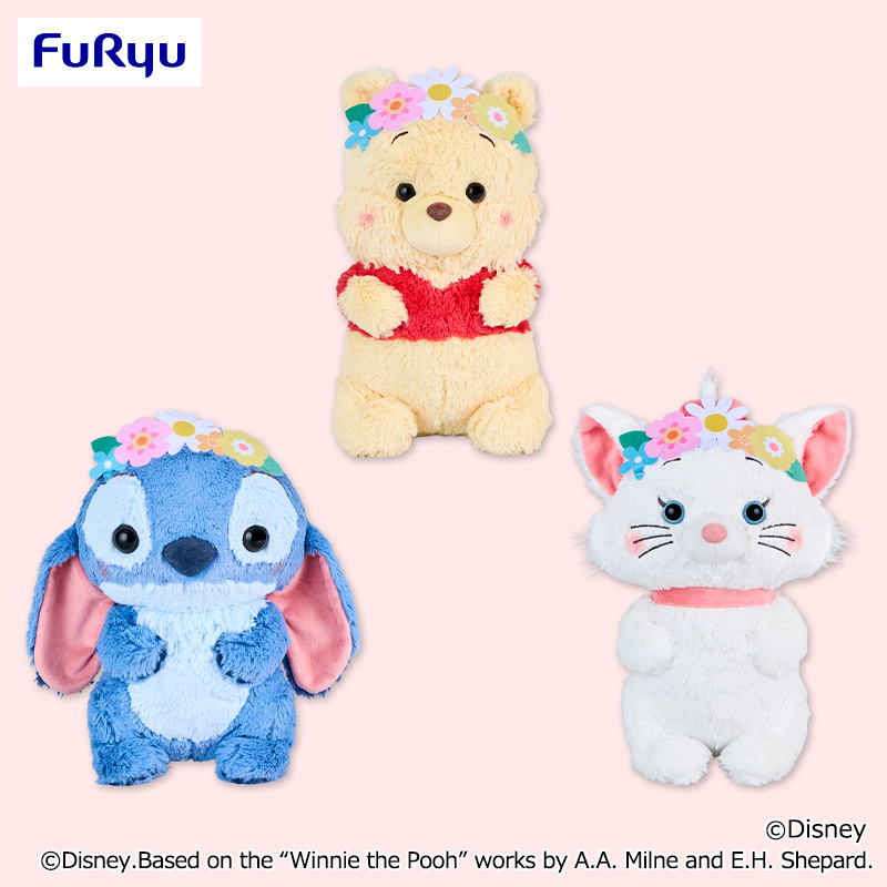 【プライズ情報】ディズニーキャラクター　Aimery 花かんむりBIGぬいぐるみ