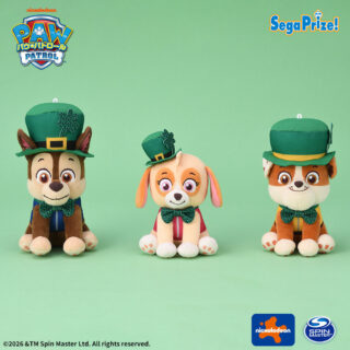 【プライズ情報】パウ・パトロール　ぬいぐるみ～クローバーVer.～