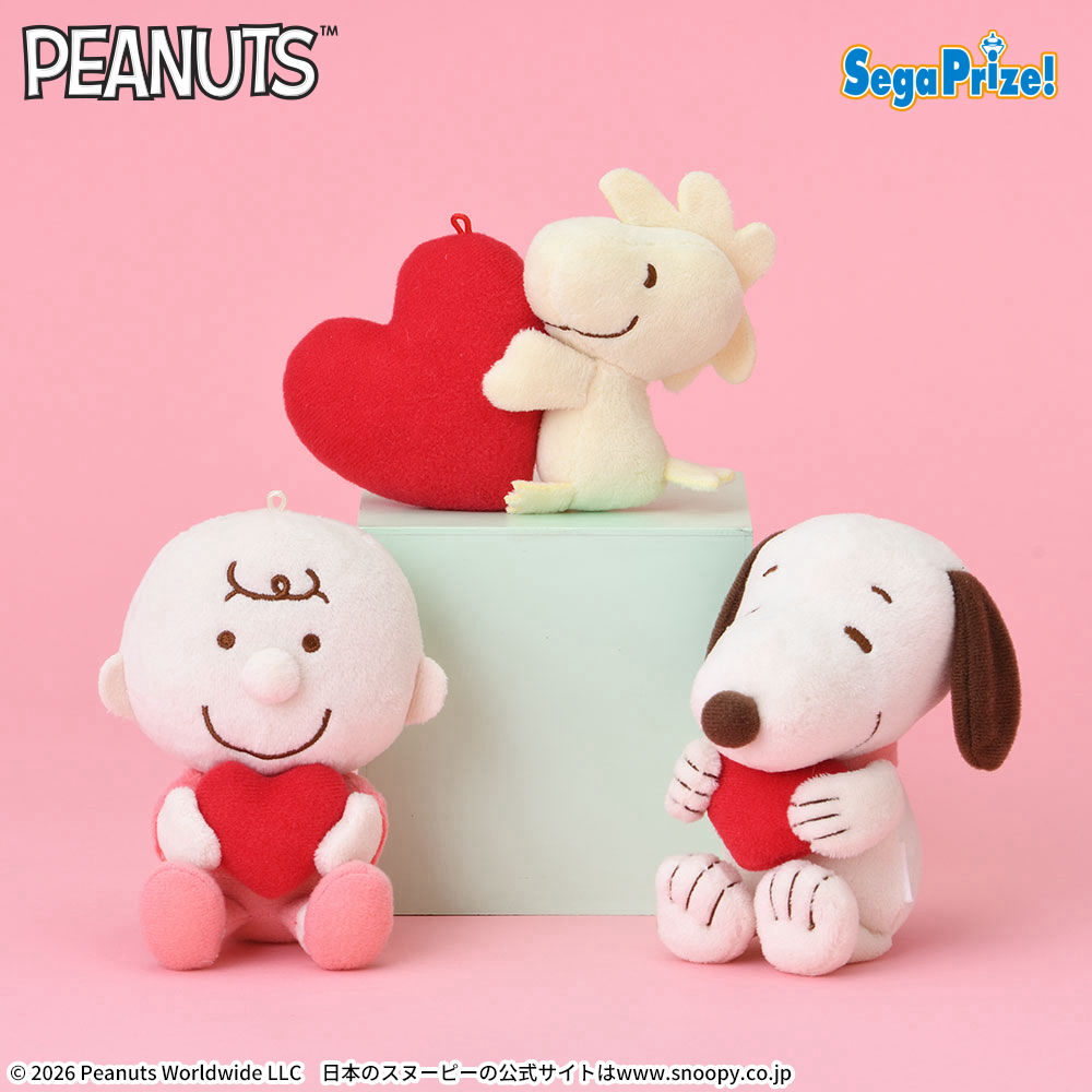 【プライズ情報】SNOOPY™　マスコット　ピンク×ハート