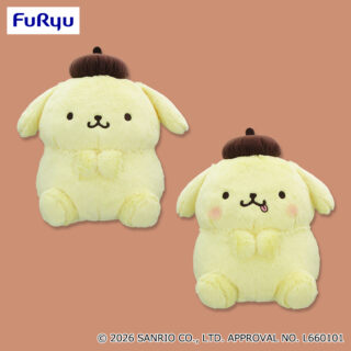 【プライズ情報】ポムポムプリン　まるまるおすわり超BIGぬいぐるみ