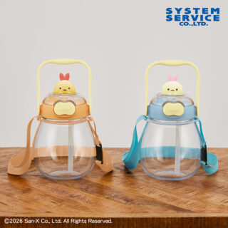 【プライズ情報】すみっコぐらし 天使なえびてん マスコット付きウォーターボトル