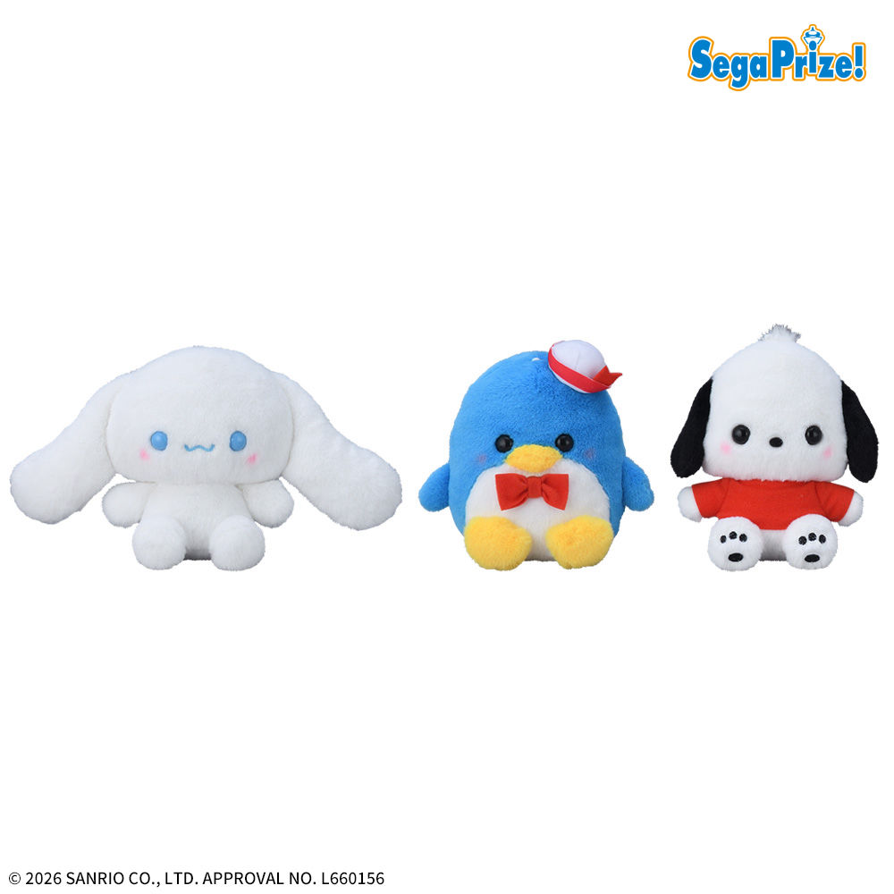 【プライズ情報】ゆるかわ　サンリオキャラクターズ　レトロメモリー　ぬいぐるみ　Vol.2