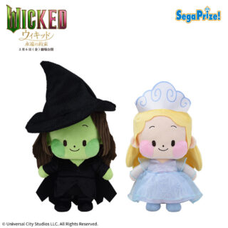 【プライズ情報】ウィキッド 永遠の約束　Lぬいぐるみ“エルファバ＆グリンダ”