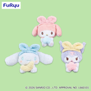 【プライズ情報】サンリオキャラクターズ　おめかしキラキラぬいぐるみ～おやすみナイトウェア～