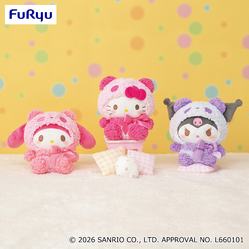 【プライズ情報】サンリオキャラクターズ　もこもこパンダぬいぐるみ