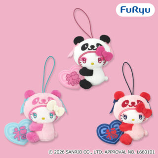 【プライズ情報】パンダ ハローキティ 中華ロリータマスコット