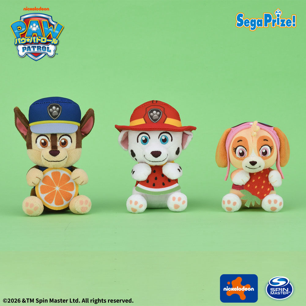【プライズ情報】パウ・パトロール　マスコット～フルーツVer.～