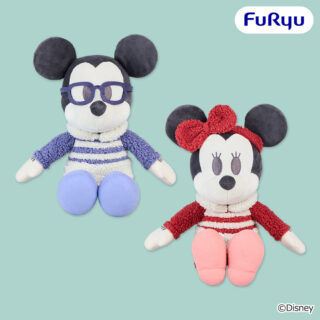 【プライズ情報】ミッキーマウス＆ミニーマウス　デココレ もこもこパジャマBIGぬいぐるみ