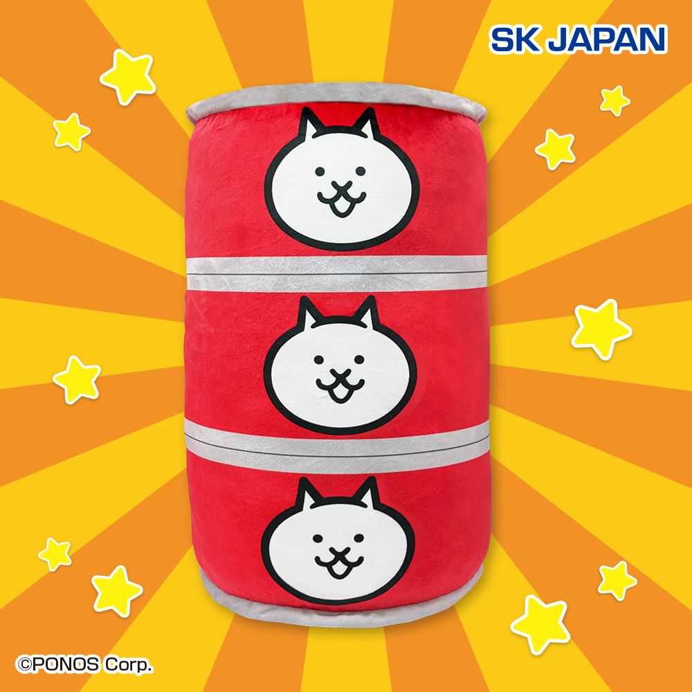 【プライズ情報】にゃんこ大戦争ネコカン３連クッション