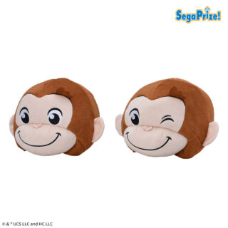 【プライズ情報】おさるのジョージ　プラチナムザッカぬいぐるみ帽子