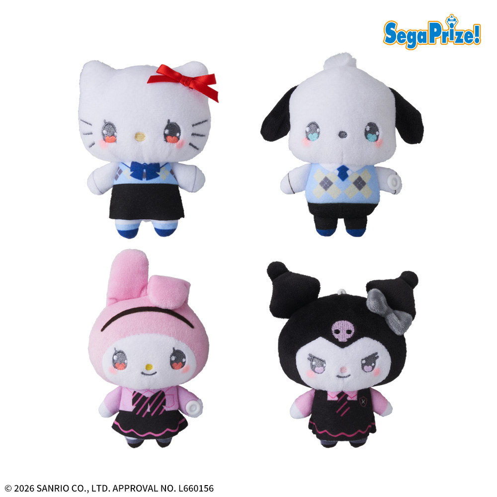 【プライズ情報】ゆるかわ　サンリオキャラクターズ　マスコット　YK学園高等部Vol.2