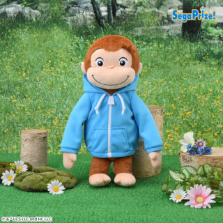 【プライズ情報】おさるのジョージ　LLぬいぐるみ　フーディー