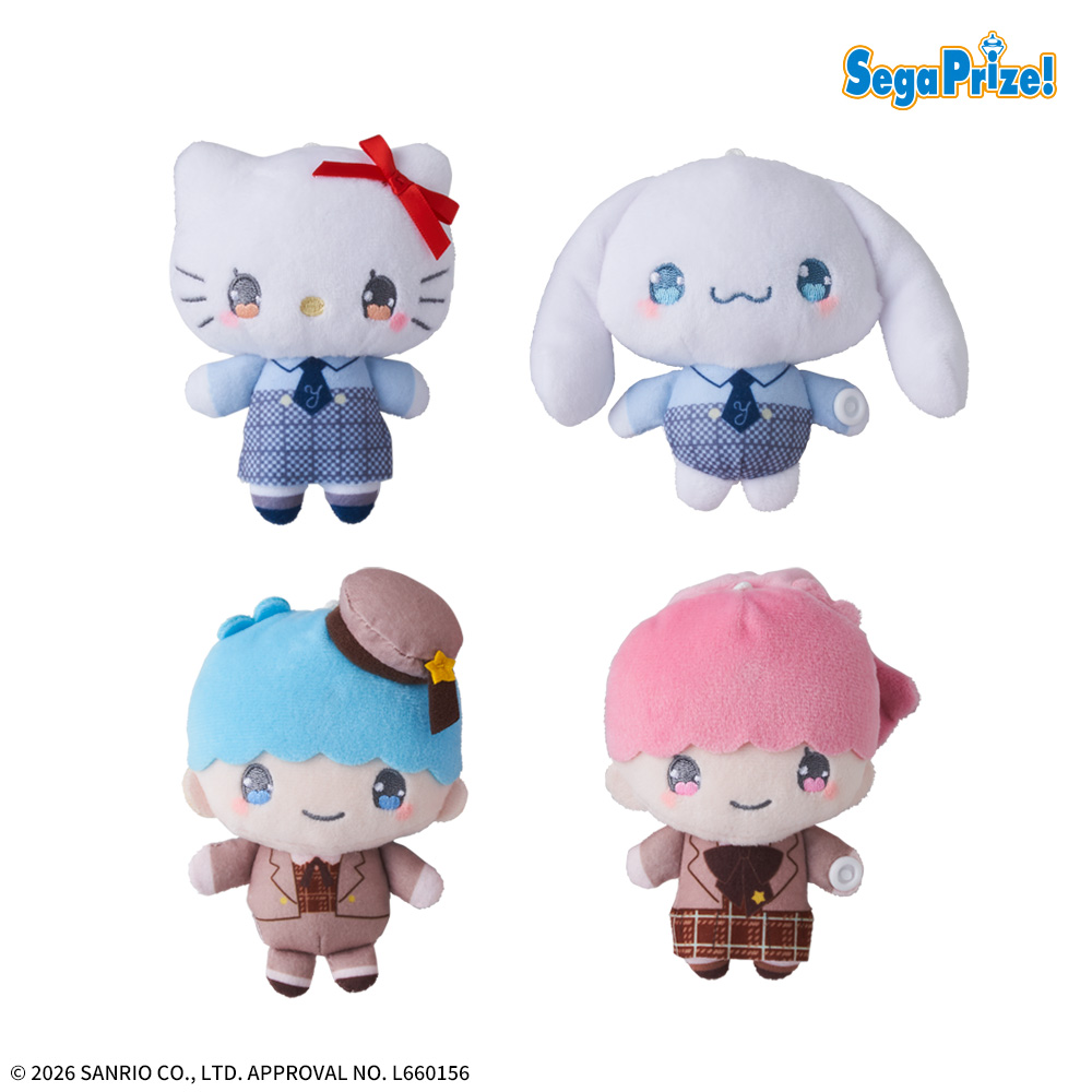 【プライズ情報】ゆるかわ　サンリオキャラクターズ　マスコット　YK学園高等部Vol.1