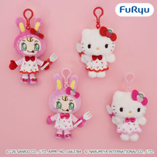 【プライズ情報】Mezzo Piano×Hello Kitty くりっぴぃ ぬいぐるみ～ストロベリーチェリー～