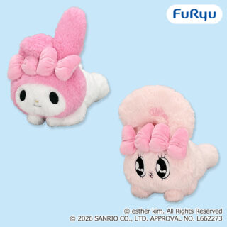 【プライズ情報】エスターバニー×マイメロディ 寝そべりBIGぬいぐるみ