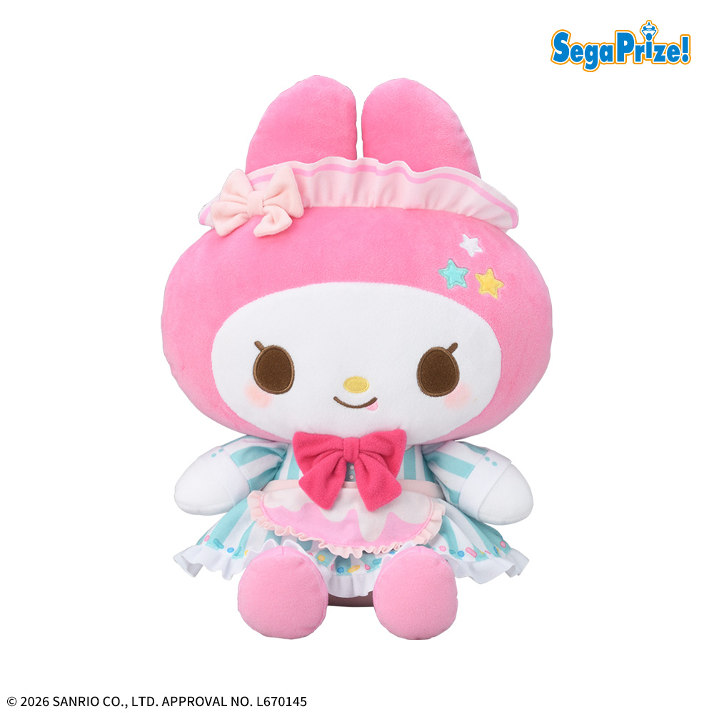 【プライズ情報】ゆるかわ　サンリオキャラクターズ　Lぬいぐるみ“マイメロディ”　Pop’n Ice Stand