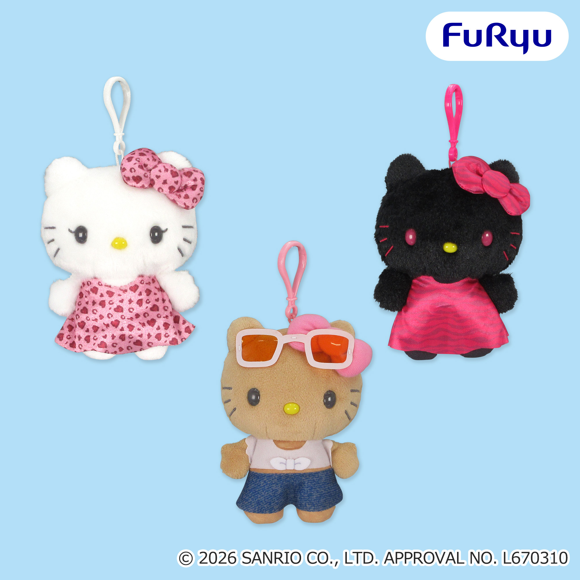 【プライズ情報】ハローキティ SANRIO FES 2026 カラフルリンクコーデ くりっぴぃ ぬいぐるみ