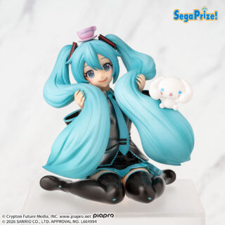 【プライズ情報】初音ミク×シナモロール　ちょこのせ　プレミアムフィギュア‐初音ミク×シナモロール‐もふっとVer.