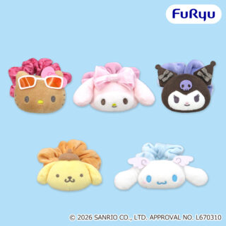 【プライズ情報】サンリオキャラクターズ SANRIO FES 2026 カラフルリンクコーデ ぴょこきゅんシュシュ