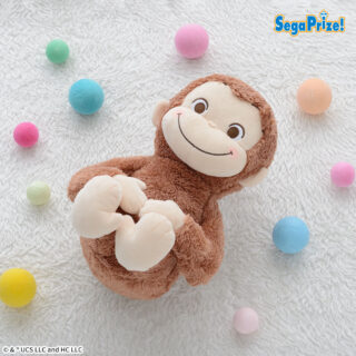 【プライズ情報】おさるのジョージ　赤いほっぺ　Lぬいぐるみ　ころりんポーズ