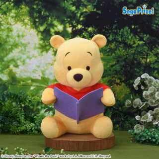 【プライズ情報】くまのプーさん　LLぬいぐるみ　読書Ver.