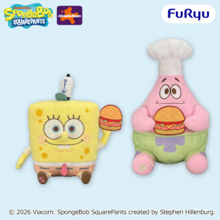 スポンジ・ボブ　ミルキーボア BIGぬいぐるみ～大好きバーガー～