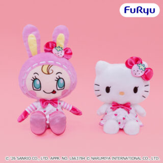 Mezzo Piano×Hello Kitty　ホワイトストロベリーBIGぬいぐるみ