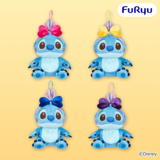ディズニー スティッチ　FukuFuku うさ耳むすびマスコット