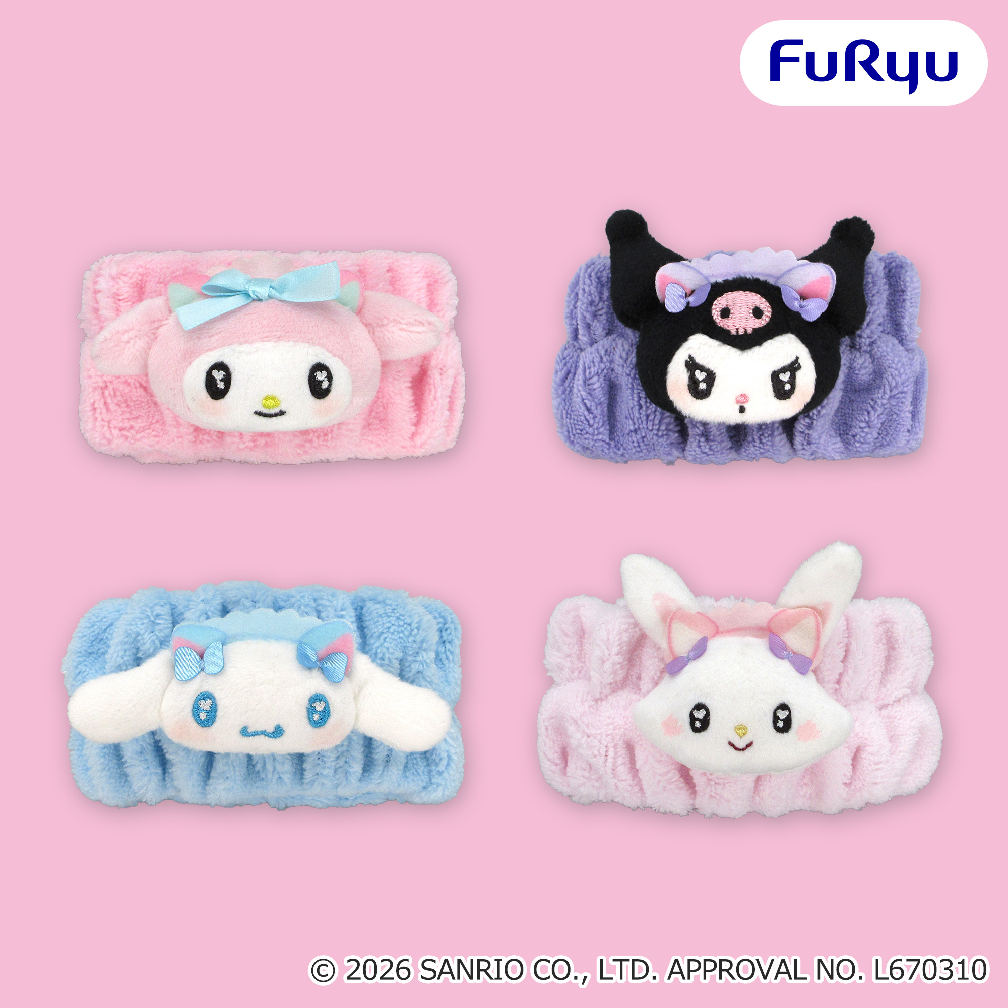 サンリオキャラクターズ　ねこみみメイド吸水リストバンド