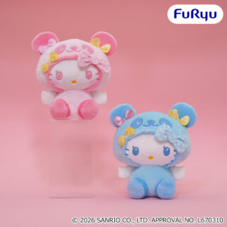 パンダ ハローキティ リボンがいっぱいBIGぬいぐるみ