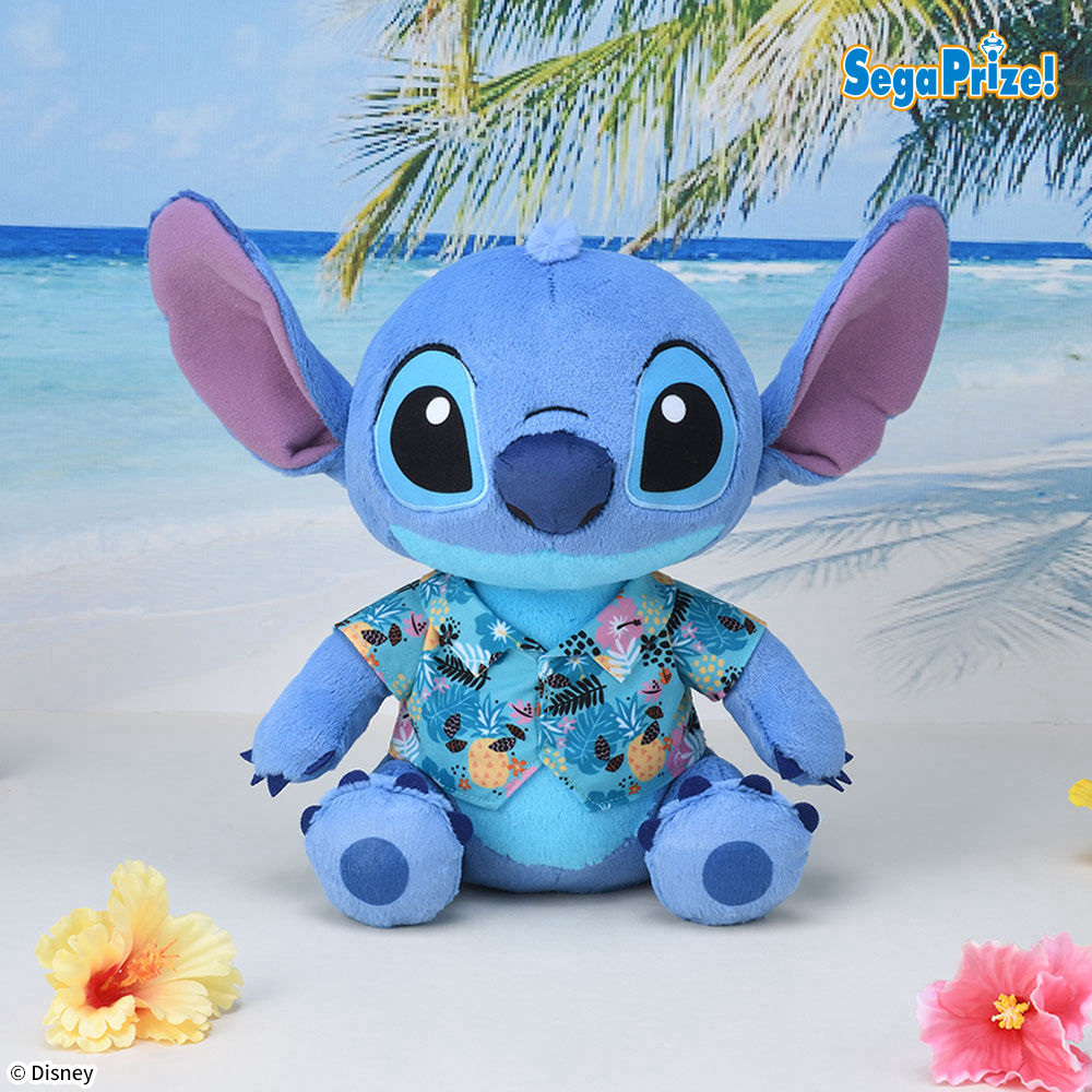 ディズニー スティッチ　Lぬいぐるみ　アロハシャツVer.