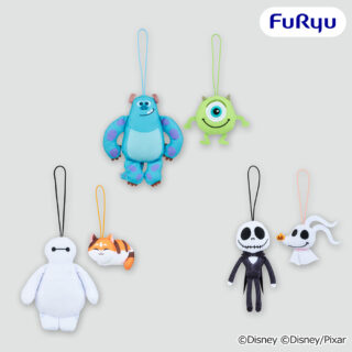 ディズニー＆ピクサーキャラクター　ぺたっとペアマスコット