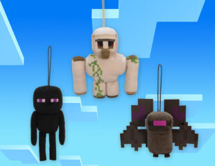 マインクラフト　マスコット：エンダーマン：アイアンゴーレム：コウモリ
