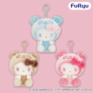 パンダ ハローキティ　くりっぴぃ ぬいぐるみ～パステルパール～