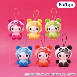 パンダ ハローキティ　カラフルパンダマスコット