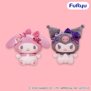 マイメロディ・クロミ　リボンがいっぱいBIGぬいぐるみ～ピンク・パープル～