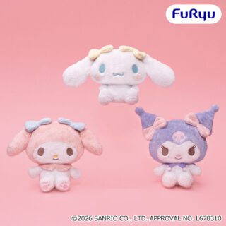 サンリオキャラクターズ　おめかしキラキラBIGぬいぐるみ～マイメロディ・クロミ・シナモロール～