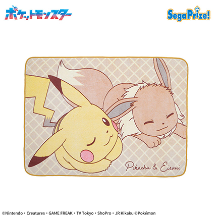 ポケットモンスター　プラチナムザッカfuwa&hugブランケット～ピカチュウ＆イーブイ～Vol.2