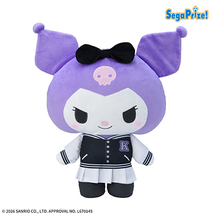 ゆるかわ　サンリオキャラクターズ　Lぬいぐるみ‐クロミ‐　スタジャン