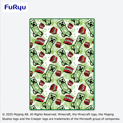 マインクラフト　大きな毛布：クリーパー